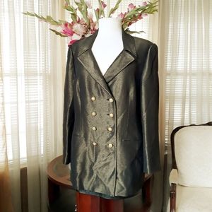 Escada metallic greenish jacket